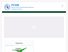 Tablet Screenshot of pcsir.gov.pk